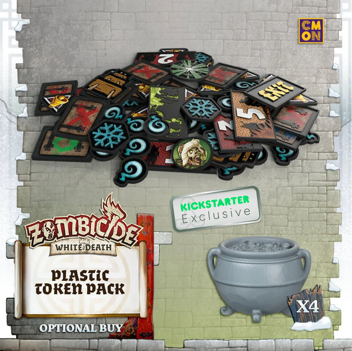 Zombicide: White Death Plastic Token Pack - Kickstarter Exclusive - for just $34.99! 