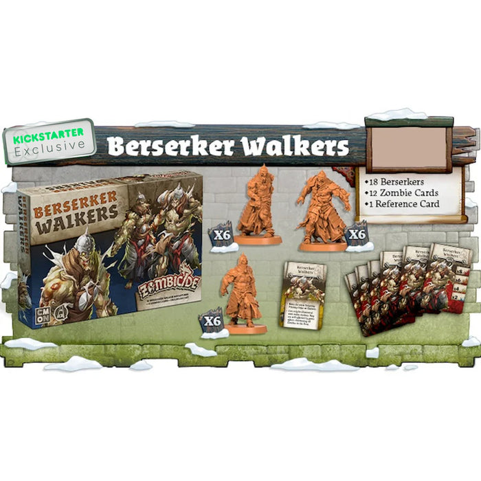 Zombicide: White Death Berserker Walkers - Kickstarter Exclusive - for just $34.99! 