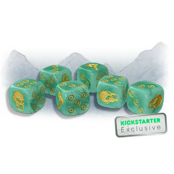 Zombicide: White Death Jade Dice - Kickstarter Exclusive - for just $14.99! 