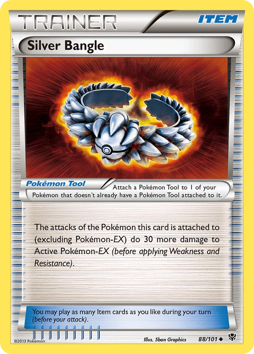 Silver Bangle (88/101) [Black & White: Plasma Blast] - for just $0.10! 