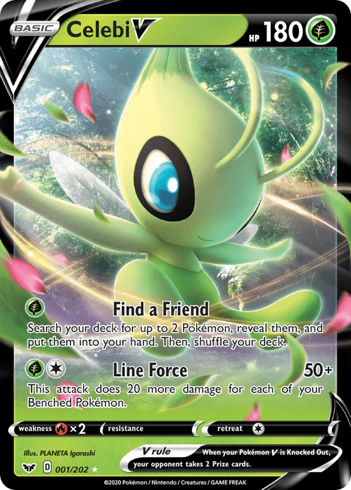 Celebi V (001/202) [Sword & Shield: Base Set] - for just $0.85! 