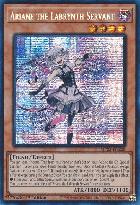 Ariane the Labrynth Servant [MP23-EN228] Prismatic Secret Rare - for just $0.95! 
