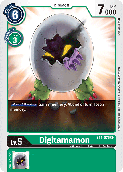 Digitamamon [BT1-075] [Release Special Booster Ver.1.0] - Just $0.09! Shop now at Retro Gaming of Denver