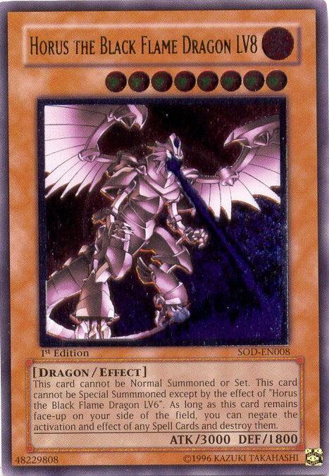 Horus the Black Flame Dragon LV8 [SOD-EN008] Ultimate Rare - for just $118! 