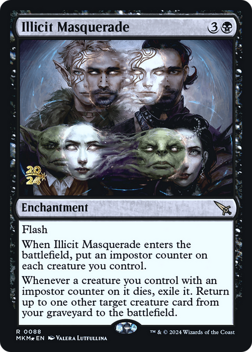 Illicit Masquerade (PRE-088) - Murders at Karlov Manor Promos Foil - for just $0.29! 