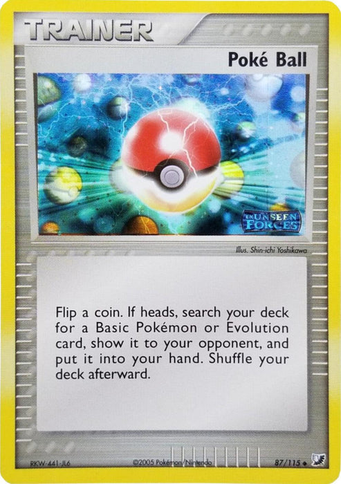 Poke Ball (87/115) (Stamped) [EX: Unseen Forces] - for just $4.65! 