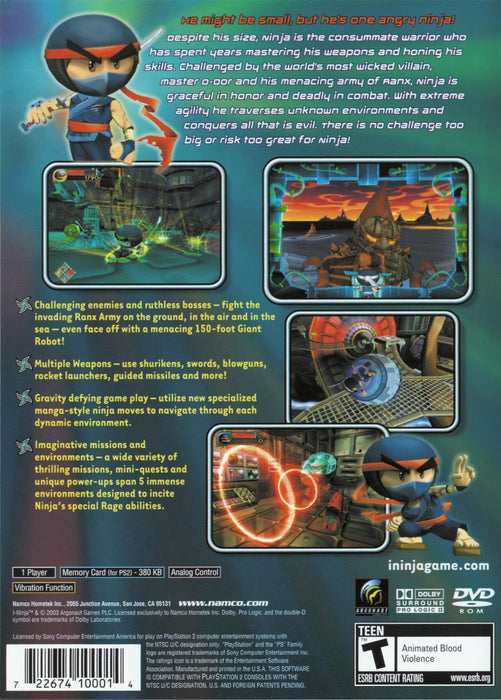 I-Ninja – PlayStation 2 (PS2) - for just $0! 