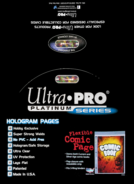 Ultra PRO: Comic 1-Pocket Pages - 3-Holes (100-Pack) - for just $0! 