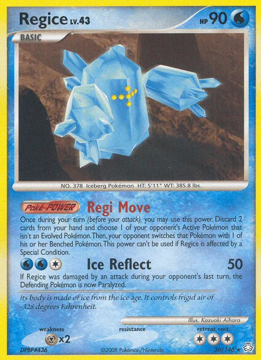 Regice (36/146) [Diamond & Pearl: Legends Awakened] - for just $2.45! 