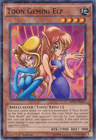 Toon Gemini Elf [BP03-EN014] Shatterfoil Rare - for just $1.45! 