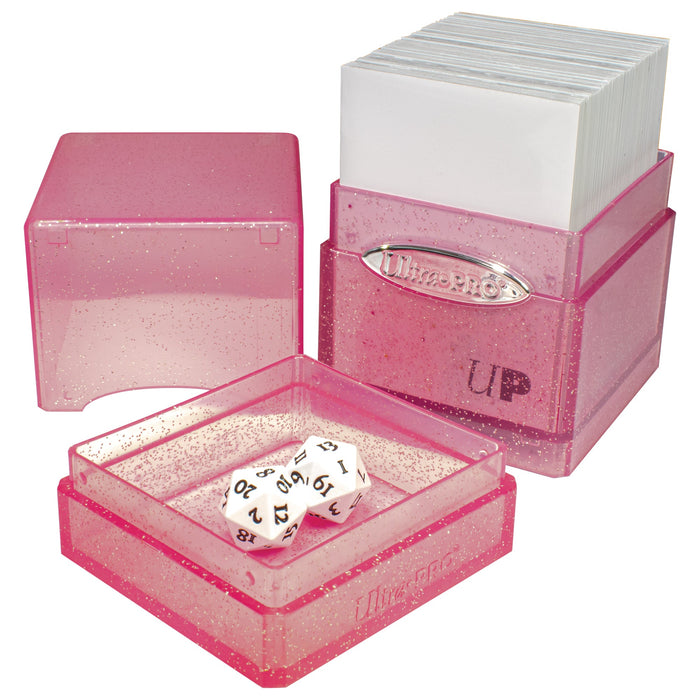 Ultra PRO: Satin Tower - Glitter Pink - for just $0! 