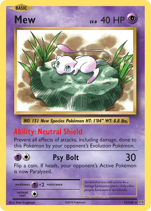 Mew (53/108) [XY: Evolutions] - for just $9.55! 
