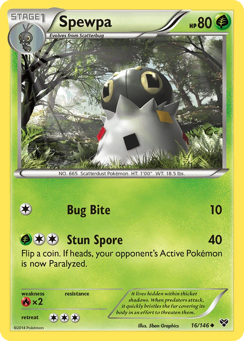 Spewpa (16/146) [XY: Base Set] - for just $0.10! 