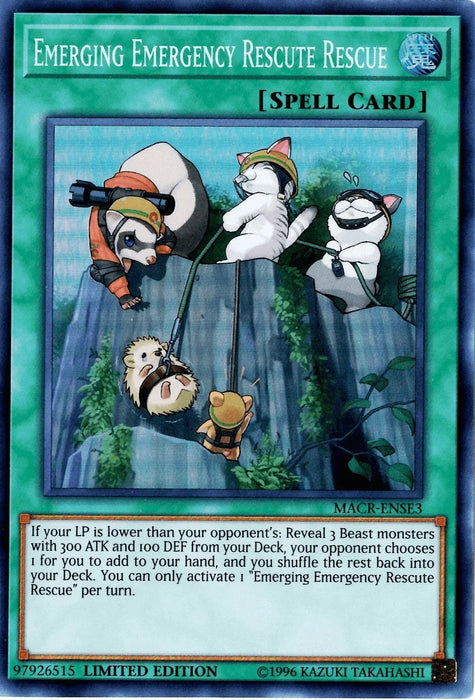 Emerging Emergency Rescute Rescue [MACR-ENSE3] Super Rare - for just $0.10! 