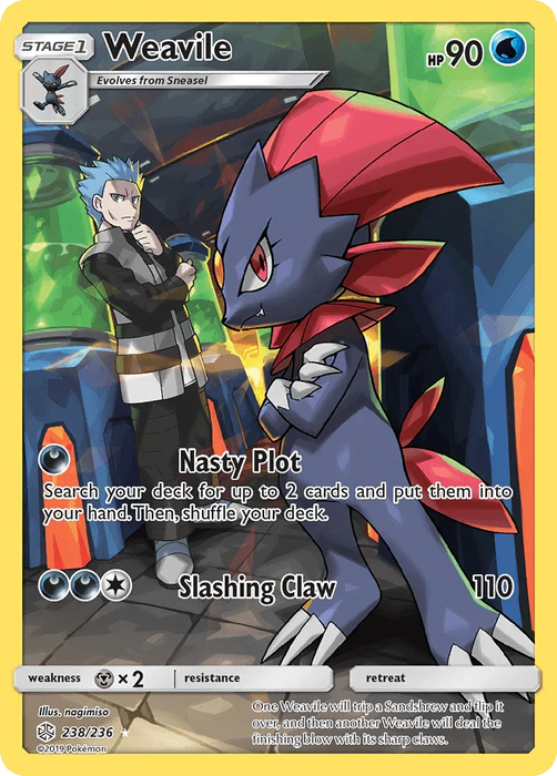 Weavile (238/236) [Sun & Moon: Cosmic Eclipse] - for just $5.10! 