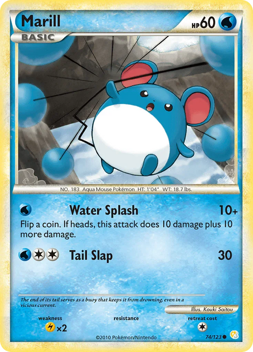 Marill (74/123) [HeartGold & SoulSilver: Base Set] - for just $0.20! 