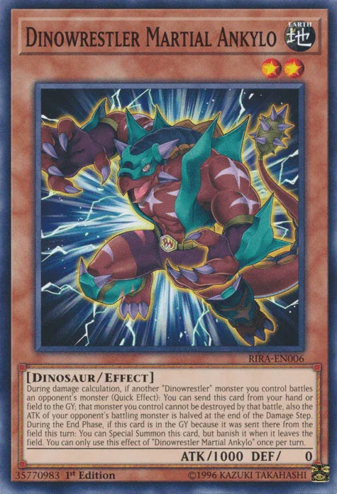 Dinowrestler Martial Ankylo [RIRA-EN006] Common - for just $0.10! 