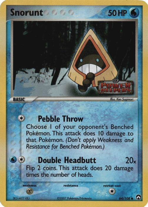 Snorunt (64/108) (Stamped) [EX: Power Keepers] - for just $2.35! 