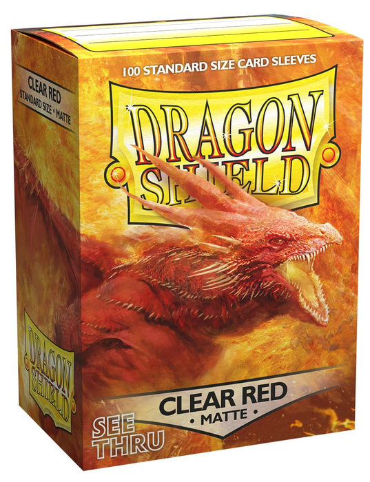 Dragon Shield: Standard 100ct Sleeves - Clear Red (Matte) - Just $0! Shop now at Retro Gaming of Denver