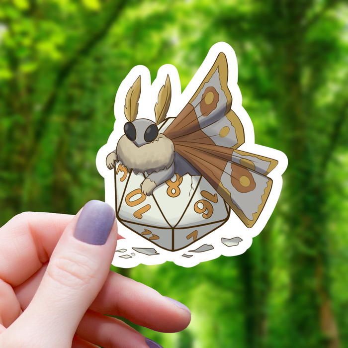 Mothman Born from D20 Sticker - 3" - for just $3.50! 