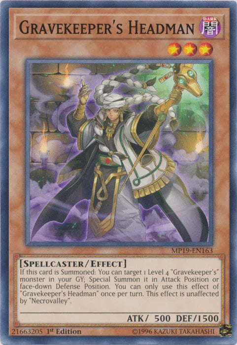 Gravekeeper's Headman [MP19-EN163] Common - for just $0.10! 