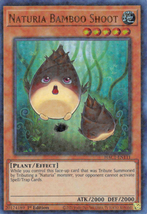 Naturia Bamboo Shoot (Duel Terminal) [HAC1-EN111] Parallel Rare - for just $0.15! 