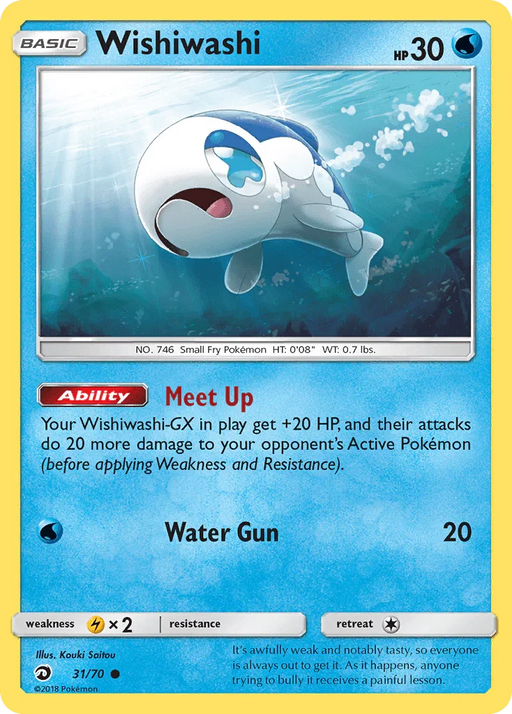 Wishiwashi (31/70) [Sun & Moon: Dragon Majesty] - for just $0.10! 