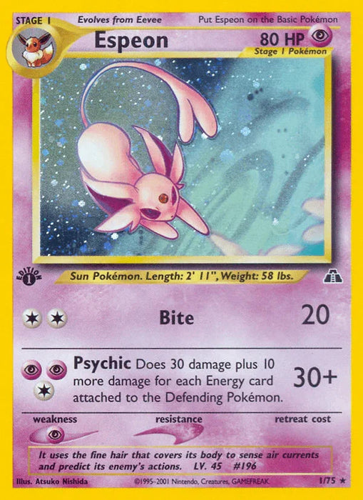 Espeon (1/75) [Neo Discovery 1st Edition] - for just $154.40! 