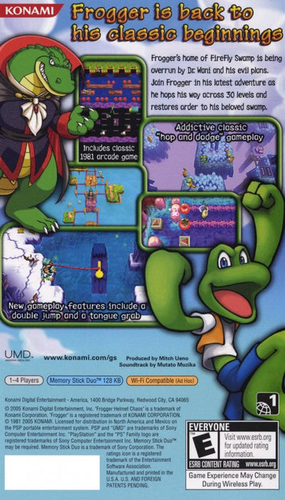 Frogger Helmet Chaos – PlayStation Portable (PSP) - for just $0! 
