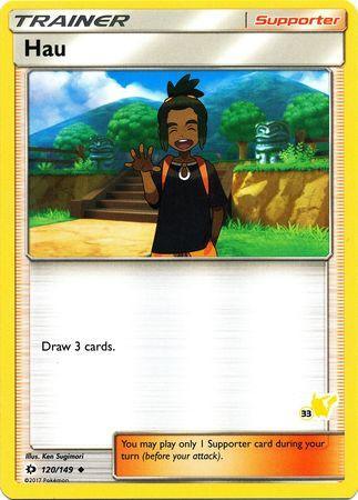 Hau (120/149) (Pikachu Stamp #33) [Battle Academy 2020] - for just $0.10! 