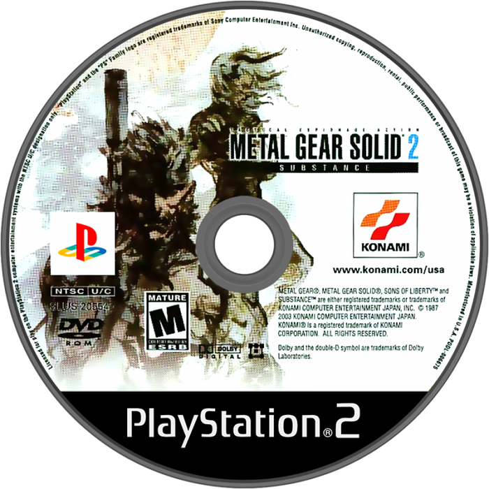 Metal Gear Solid 2 Substance – PlayStation 2 (PS2) - for just $0! 