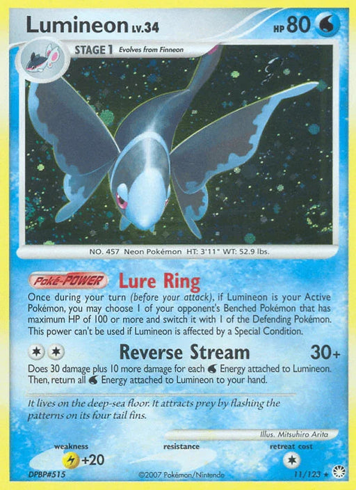 Lumineon (11/123) [Diamond & Pearl: Mysterious Treasures] - for just $1.75! 