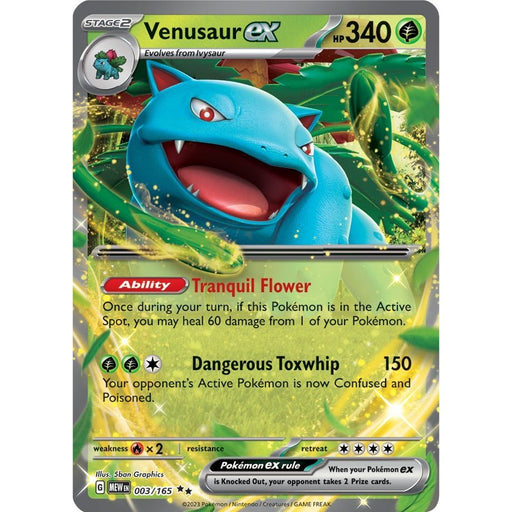 Venusaur ex (003/165) [Scarlet & Violet: 151] - Just $0.80! Shop now at Retro Gaming of Denver