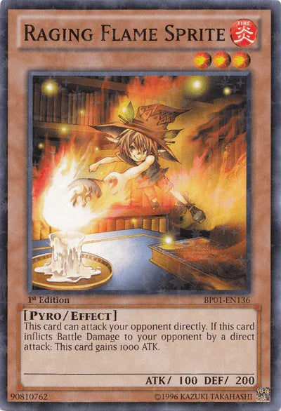 Raging Flame Sprite [BP01-EN136] Starfoil Rare - for just $0.25! 
