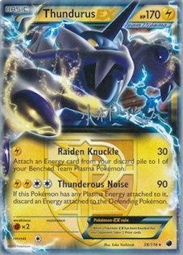 Thundurus EX (38/116) (Plasma Power - Haruto Kobayashi) [World Championships 2014] - for just $1! 