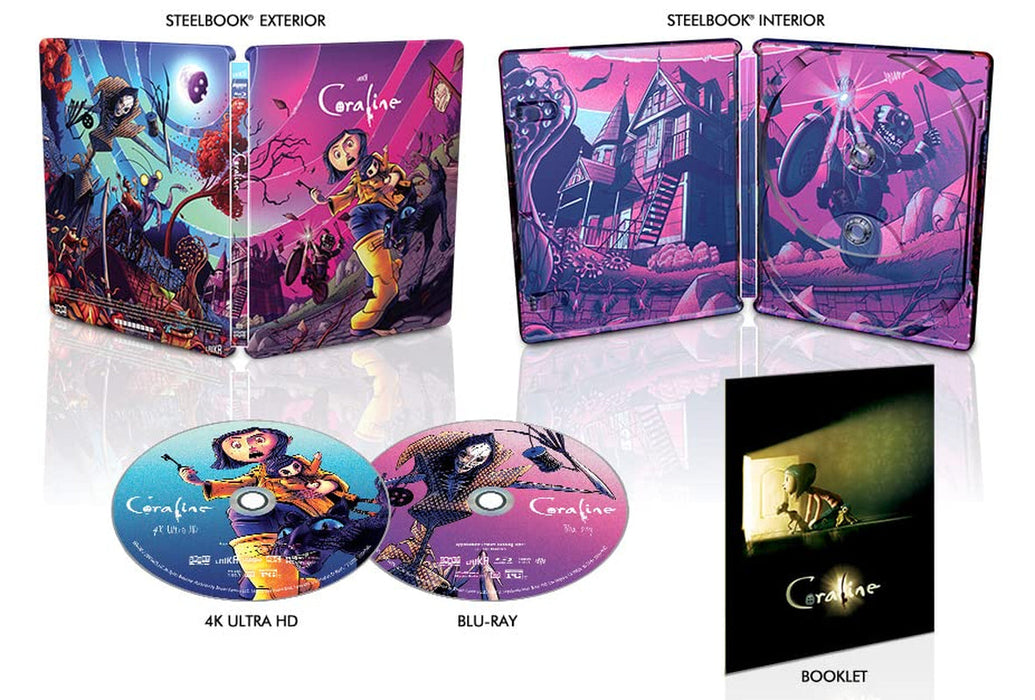 Coraline - Limited Edition Steelbook (4K Ultra HD + Blu-ray) - for just $28.99! 