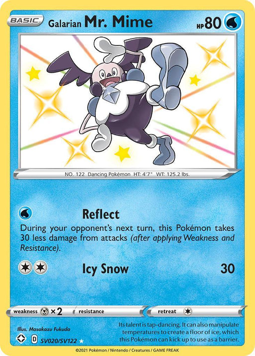 Galarian Mr. Mime (SV020/SV122) [Sword & Shield: Shining Fates] - for just $0.85! 