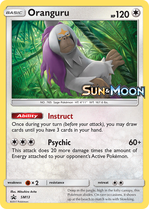 Oranguru (SM13) [Sun & Moon: Black Star Promos] - Just $5.95! Shop now at Retro Gaming of Denver