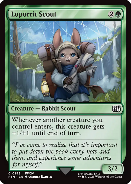 Loporrit Scout (FIN-192) - FINAL FANTASY Foil - for just $0.03! 