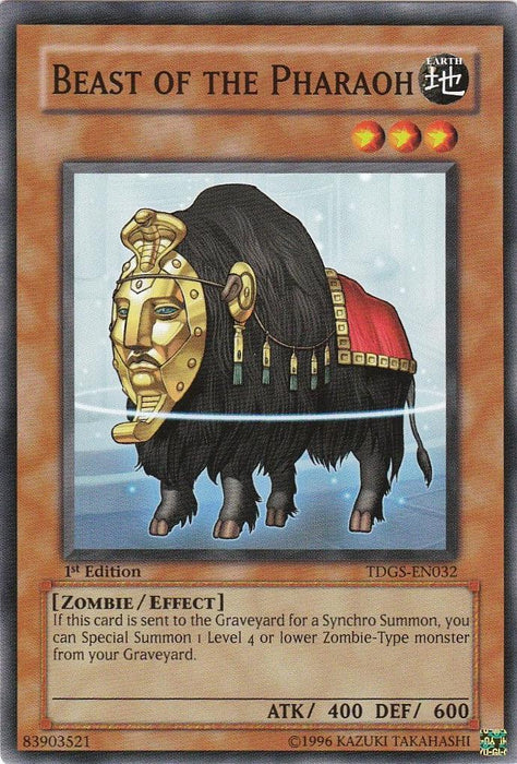 Beast of the Pharaoh [TDGS-EN032] Common - for just $0.10! 
