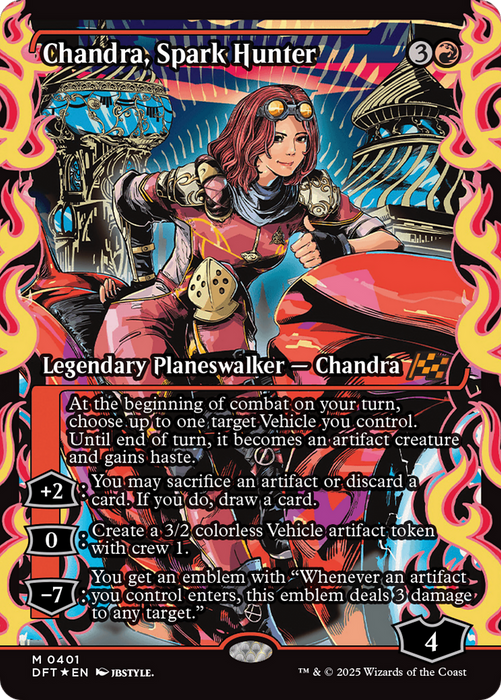 Chandra, Spark Hunter (DFT-401) - Aetherdrift: (Showcase) Foil - for just $5.78! 