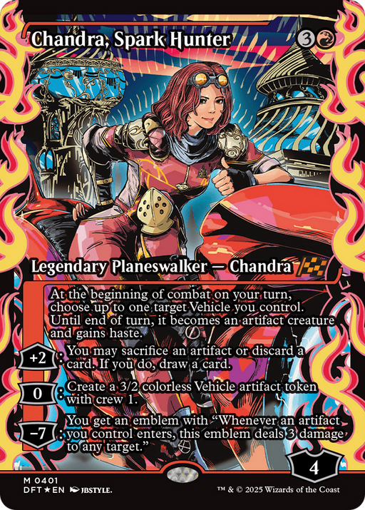 Chandra, Spark Hunter (DFT-401) - Aetherdrift: (Showcase) Foil - for just $5.63! 