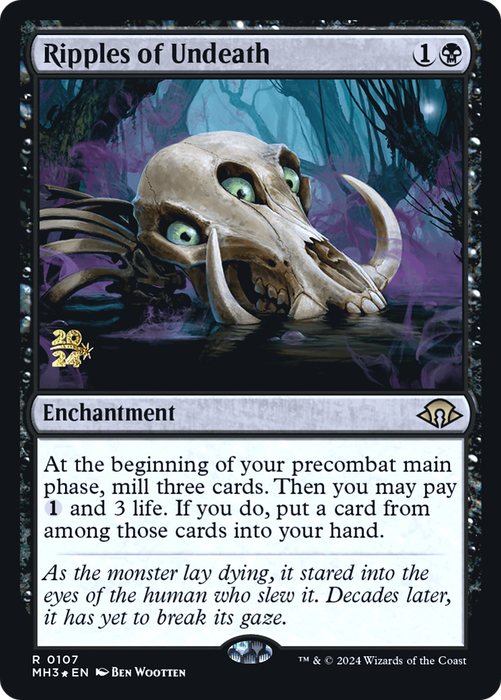 Ripples of Undeath (PRE-107) - Modern Horizons 3 Promos Foil - for just $2.98! 