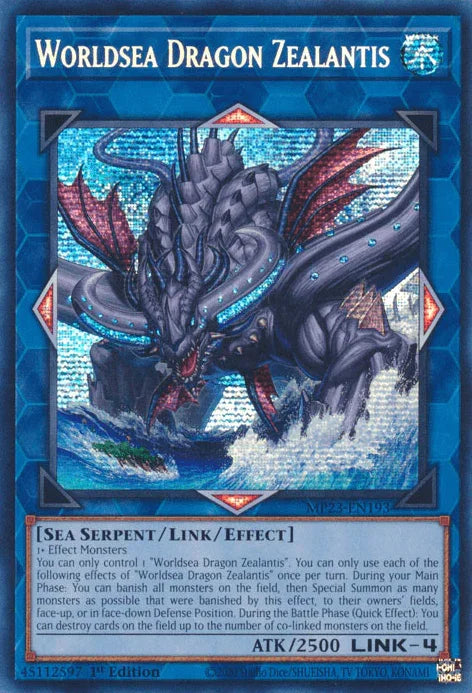 Worldsea Dragon Zealantis [MP23-EN193] Prismatic Secret Rare - for just $0.15! 