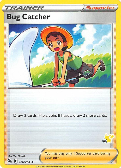 Bug Catcher (226/264) (Pikachu Stamp #46) [Battle Academy 2022] - for just $0.10! 