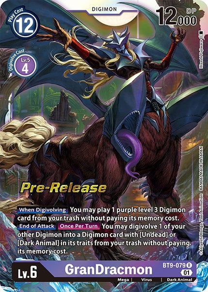 GranDracmon [BT9-079] [X Record Pre-Release Promos] - Just $0.09! Shop now at Retro Gaming of Denver