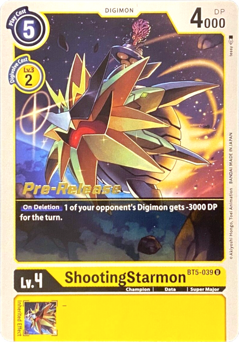 ShootingStarmon [BT5-039] [Battle of Omni Pre-Release Promos] - Just $0.09! Shop now at Retro Gaming of Denver