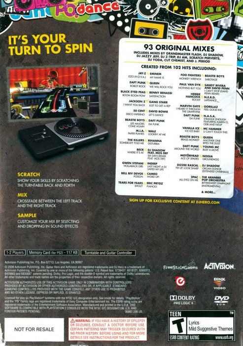 DJ Hero – PlayStation 2 (PS2) - for just $5.99! 