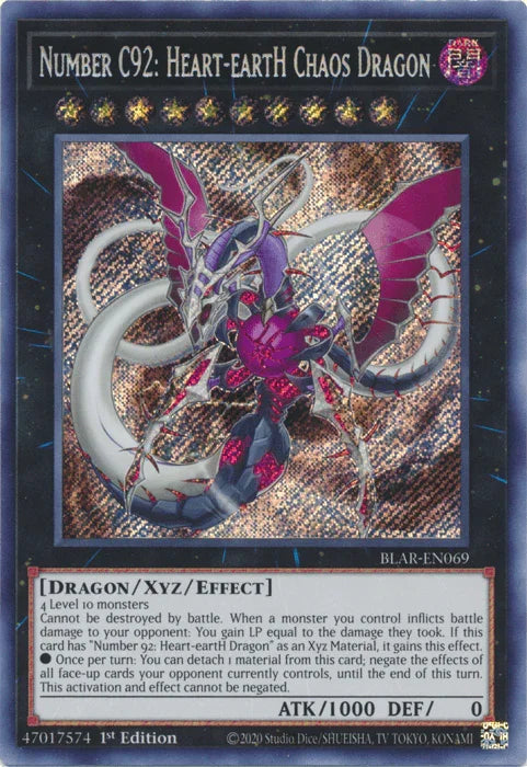 Number C92: Heart-eartH Chaos Dragon [BLAR-EN069] Secret Rare - for just $0.20! 