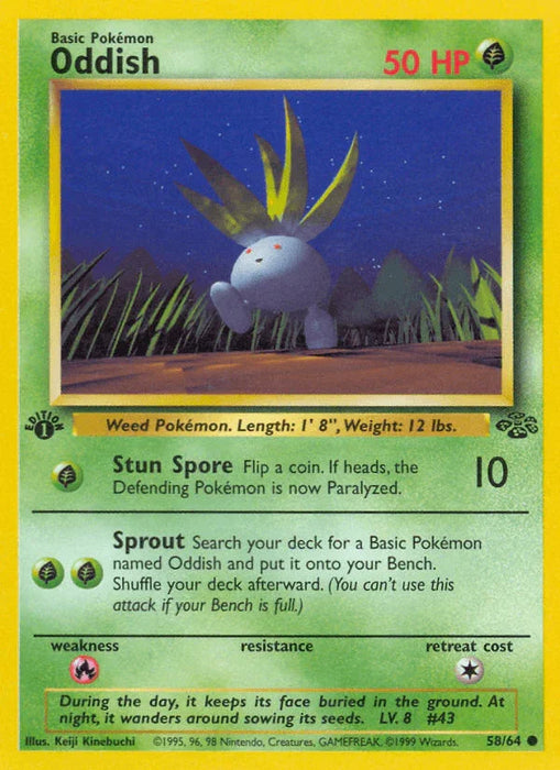 Oddish (58/64) [Jungle 1st Edition] - for just $0.50! 